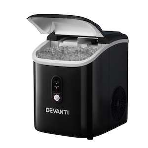 Furniture: Devanti Portable Ice Maker Machine Nuggetc Ice Cube 15kg Bar Countertop