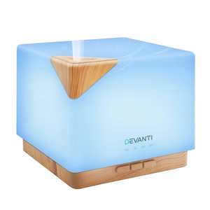 Furniture: DEVANTi Aroma Diffuser Air Humidifier Night Light 600ml