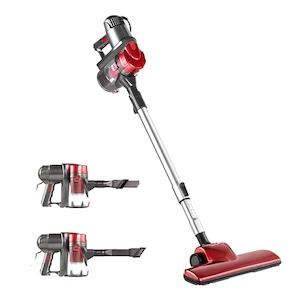 Furniture: Devanti Corded Handheld Bagless Vacuum Cleaner - Red and Silver