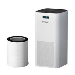 Furniture: Devanti Air Purifier HEPA Filter PM2.5 Smoke Dust Germ Odor Cleaner Freshener