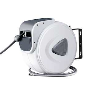 Furniture: Giantz Air Hose Reel 10m Retractable Rewind Swivel Wall Mount Compressor Garage