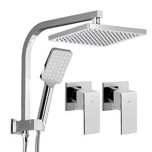 Furniture: Cefito WELS 8'' Rain Shower Head Taps Square Handheld High Pressure Wall Chrome