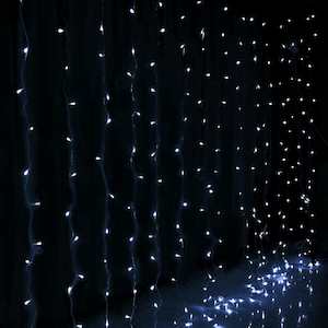 Furniture: Jingle Jollys Christmas Lights 6Mx3M 600 LED Curtain Light Decorations Cool