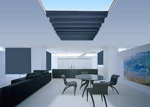 Furniture: Ultimate Sunscreen Roman Skylight Blinds