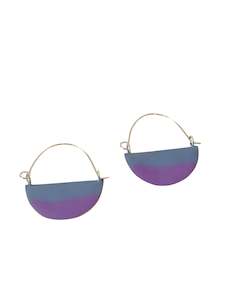 Design services: Landscape Earrings - Pigeon / Violet