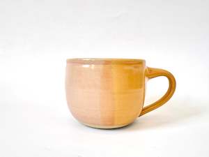 *Exclusive* Two-Toned Ceramic Mug - Peach / Pink