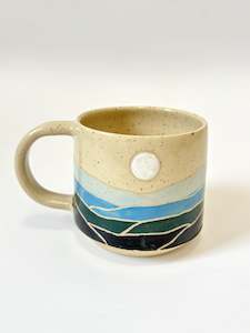 Ceramic Landscape Mug - Blue