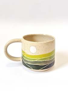 Design services: Ceramic Landscape Mug - Green