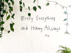 Christmas Wall Wishes ("Merry Everything and Happy Always")"