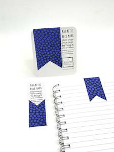 Magnetic Bookmark - Black, Purple Squares