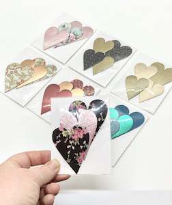 Fabric Heart Magnets