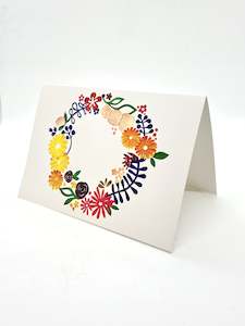 Card - Floral Composition - Wreath