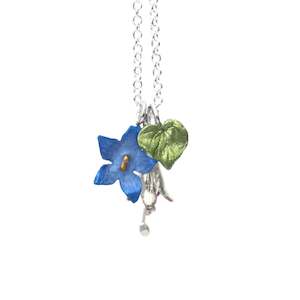 Design services: Silver Charm Floral Necklace - Fae