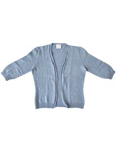 Design services: Flo Cardigan Merino/Cotton Blend - Sky blue