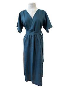 Design services: "Kelsey" Dress - Teal Linen