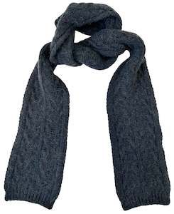 Alpaca Wool Scarf - Slate