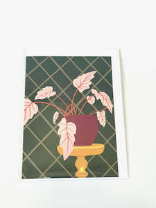 Design services: Greeting Card - Moody Plant Stand