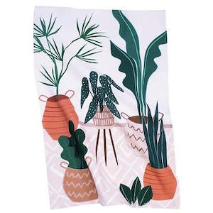 Design services: Illustrated Cotton Tea Towels - Natural plants