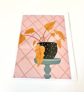 Design services: Greeting Card - Blush Plant Stand