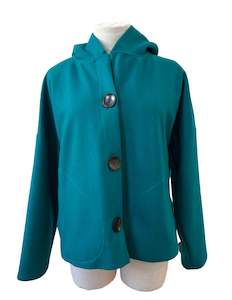 "Ava" Wool blend Jacket - Aqua