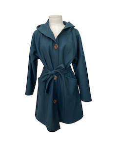 Design services: "Tiggy" Wool Blend Coat - Petrol