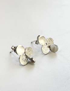 Silver Small 4 Piece Circle Studs