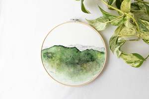 Landscape, Round - Medium - "Eclipsed Terrain"