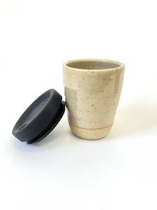 Design services: Ceramic Takeaway Cup - Tan with Black Lid