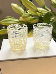 Design services: Pair of Handblown Shot Glasses - Lemoncello