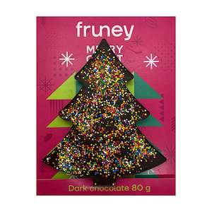 Dark Chocolate Christmas Tree with 100s & 1000s - 80g