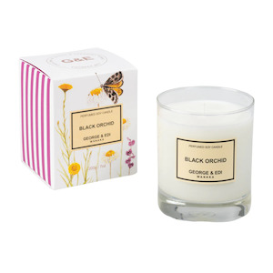 Black Orchid Perfumed Soy candle by George & Edi