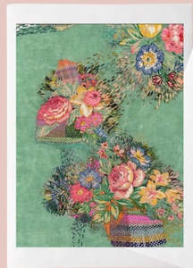 Design services: Card by Fleur Woods - Garden Wanderings - Vintage Roses