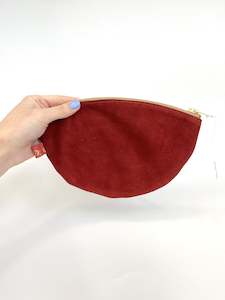 Design services: Curved Purse - Large - Jam Suede