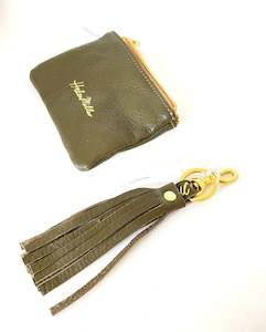 Design services: Tassel Keyring & Clip - Army Green