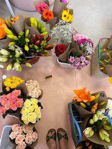 Bunch of fresh flowers - seasonal, assorted