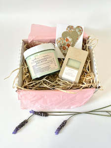 Design services: $75 Giftbox - Body Butter. Soap, Heart Magnets