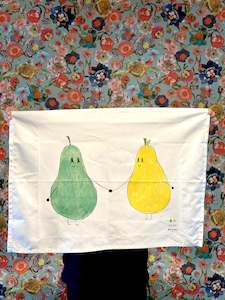 Pear Pair - Tea towel by Jemimadidit