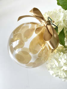 Handblown Glass Bauble - Champagne