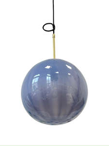 Handblown Glass 'Dodici' Pendant Light - Plum Blue - made to order