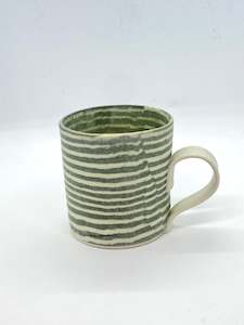 Design services: Ceramic Nerikomi Mug - Large - Dark Green