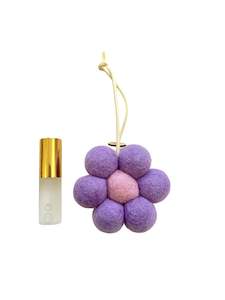 Design services: Hanging Daisy Air Freshener - Purple with Lavender Scent