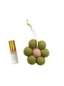 Hanging Daisy Air Freshener - Sage Green with Lavender Scent