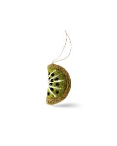 Design services: Felted Kiwifruit Christmas Ornament