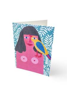 Boobs & Bird Illustrated card by Studio Soph