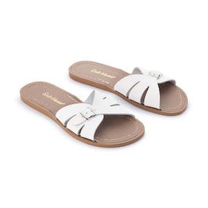 Design services: Saltwater "Classic" Slide Sandals - White