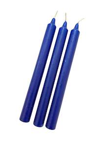 Design services: Royal Blue Coloured Candle - 240mm