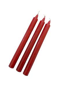 Design services: Red Coloured Candle - 240mm