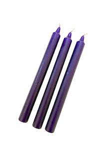 Design services: Purple Coloured Candle - 240mm