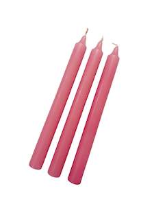 Pink Coloured Candle - 240mm