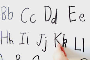 Design services: Restickable ABCs - handwritten letters for wall art